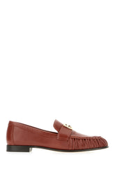 Brick nappa leather Baguette loafers -  | Wise