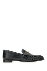 Black nappa leather Baguette loafers -  | Wise