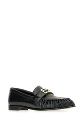Black nappa leather Baguette loafers -  | Wise