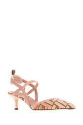Embroidered velvet and jacquard Colibrì pumps -  | Wise