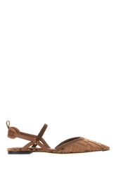 Chocolate velvet Kitten ballerinas -  | Wise