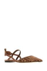 Chocolate velvet Kitten ballerinas -  | Wise