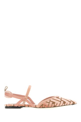 Pink velvet Kitten ballerinas -  | Wise