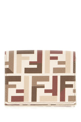 Printed leather wallet -  | Wise