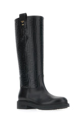 Black leather boots -  | Wise