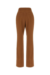 Camel wool blend pants -  | Wise