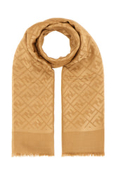 Embroidered cotton and wool scarf -  | Wise