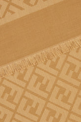 Embroidered cotton and wool scarf -  | Wise