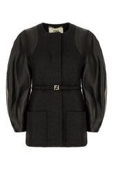 Charcoal wool jacket -  | Wise
