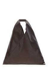 Chocolate synthetic leather Japanese handbag -  | Wise