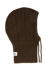 Chocolate stretch wool blend balaclava -  | Wise