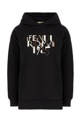 Black cotton sweatshirt -  | Wise