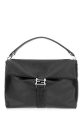 Borsa a mano Flux maxi in pelle nera -  | Wise