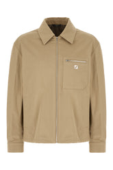Beige stretch cotton jacket -  | Wise
