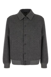 Grey wool blend jacket -  | Wise