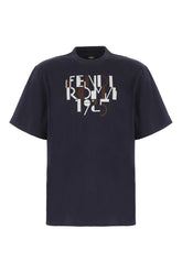 Navy blue cotton t-shirt -  | Wise