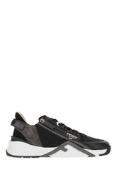 Multicolor leather and fabric Flow sneakers -  | Wise