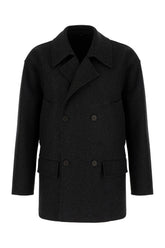Charcoal wool coat -  | Wise