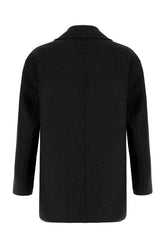 Charcoal wool coat -  | Wise