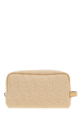 Beauty case in denim ricamato -  | Wise
