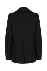 Black wool blend coat -  | Wise