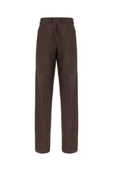Pantalone in cotone marrone -  | Wise