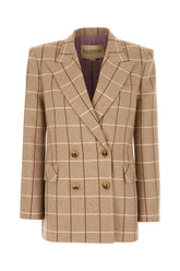 Embroidered wool blazer -  | Wise