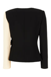 Two-tone wool blazer -  | Wise