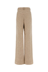 Embroidered wool pants -  | Wise
