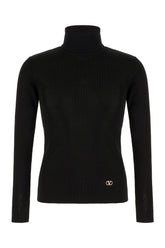 Maglione in viscosa nera -  | Wise