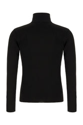 Maglione in viscosa nera -  | Wise
