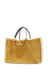 Mustard suede handbag -  | Wise