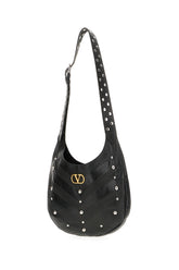 Black leather Hoboho shoulder bag -  | Wise