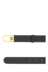 Black leather belt -  | Wise