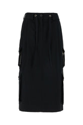 Black cotton skirt -  | Wise