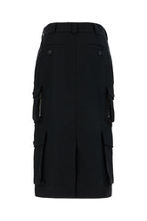 Black cotton skirt -  | Wise