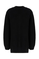 Cardigan in lana nera -  | Wise
