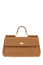 Borsa a mano My Sicily in pelle biscotto -  | Wise