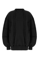 Felpa in cotone nero -  | Wise