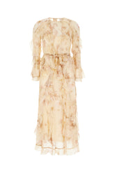 Printed silk Hypnotic dress -  | Wise