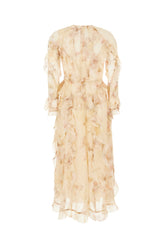 Printed silk Hypnotic dress -  | Wise