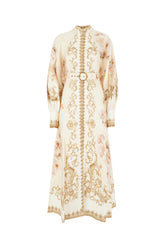 Printed linen Hypnotic dress -  | Wise