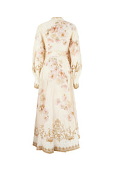 Printed linen Hypnotic dress -  | Wise