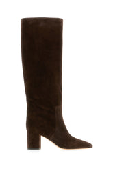 Chocolate suede Anja boots -  | Wise