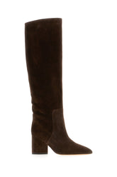 Chocolate suede Anja boots -  | Wise