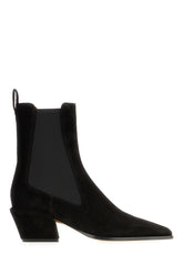 Black suede Bettina ankle boots -  | Wise