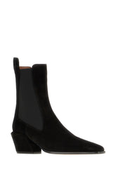 Black suede Bettina ankle boots -  | Wise