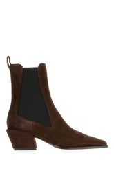 Dark brown suede Bettina ankle boots -  | Wise