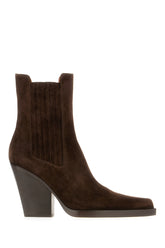 Dark brown suede Dallas ankle boots -  | Wise