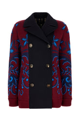 Embroidered wool blend jacket -  | Wise